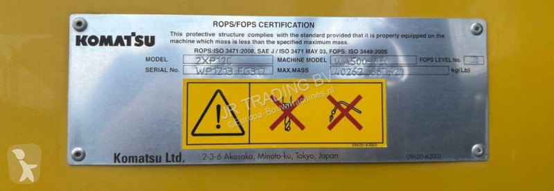 Shovel Komatsu WA 500-8EO
