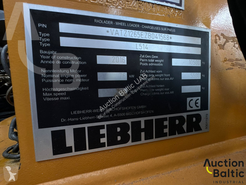 Pá carregadora Liebherr 514