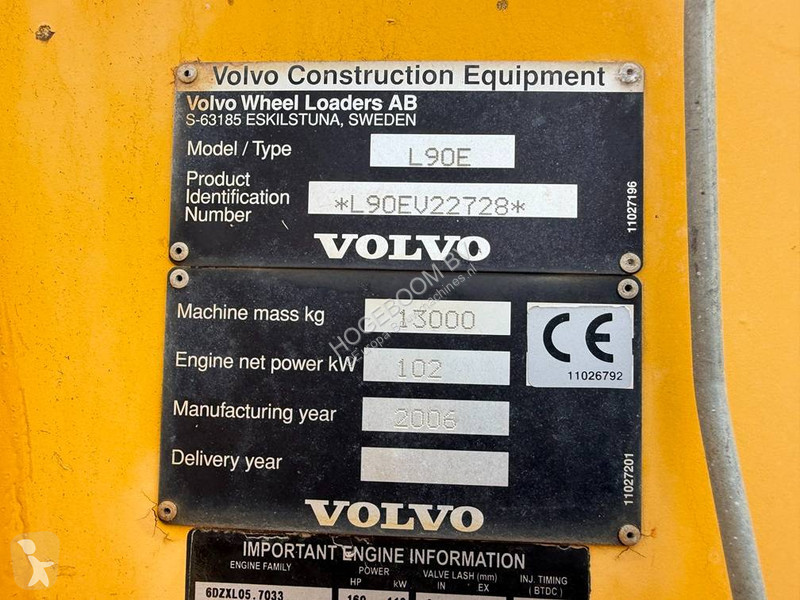 Pá carregadora Volvo