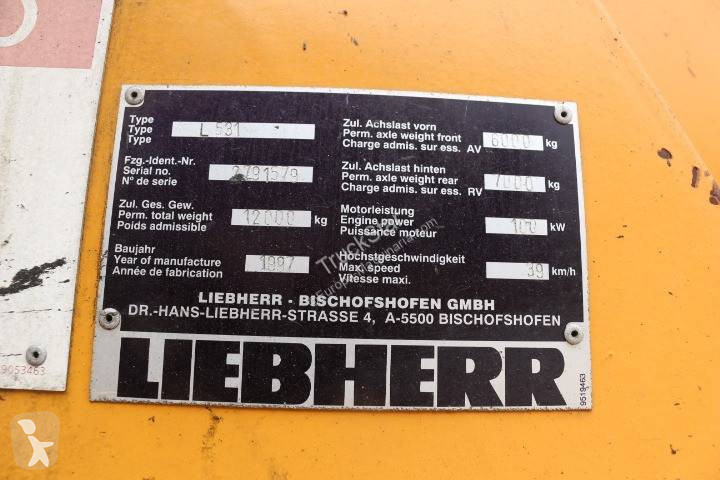 Pá carregadora Liebherr Engine problem