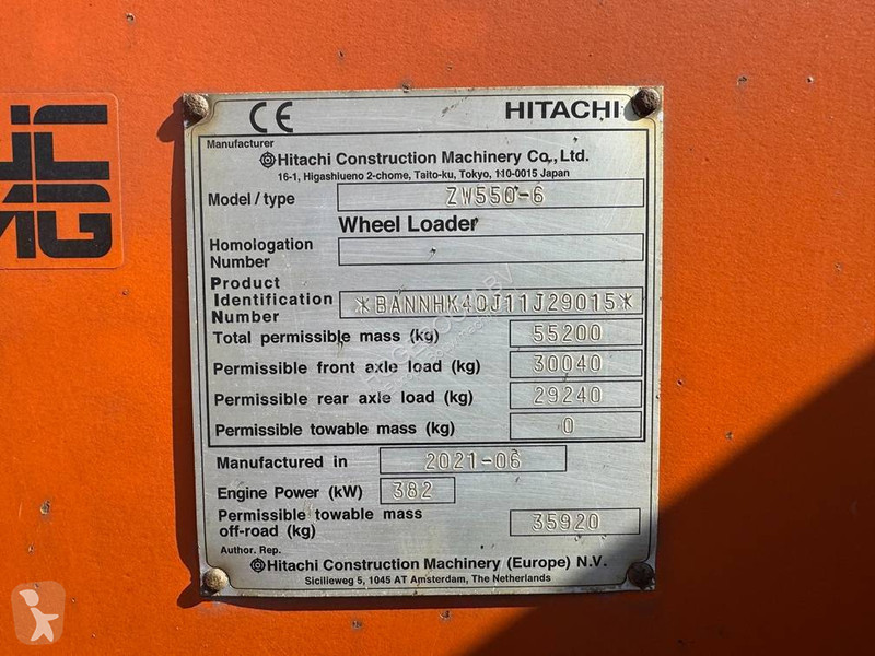 Shovel Hitachi 550-6
