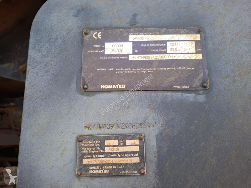 Chargeuse Komatsu  WA600-6