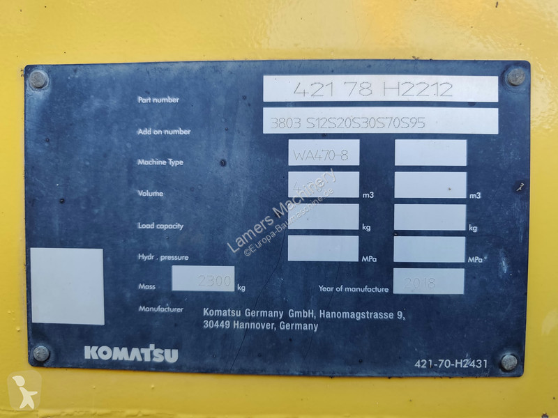 Pá carregadora Komatsu 4708