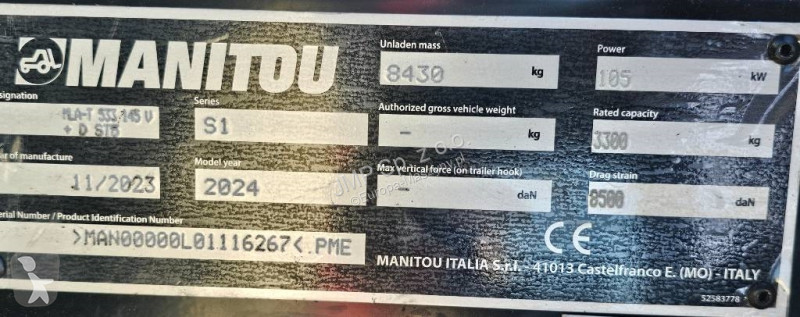 Incarcator Manitou MLA 533 145 V+ SALE !