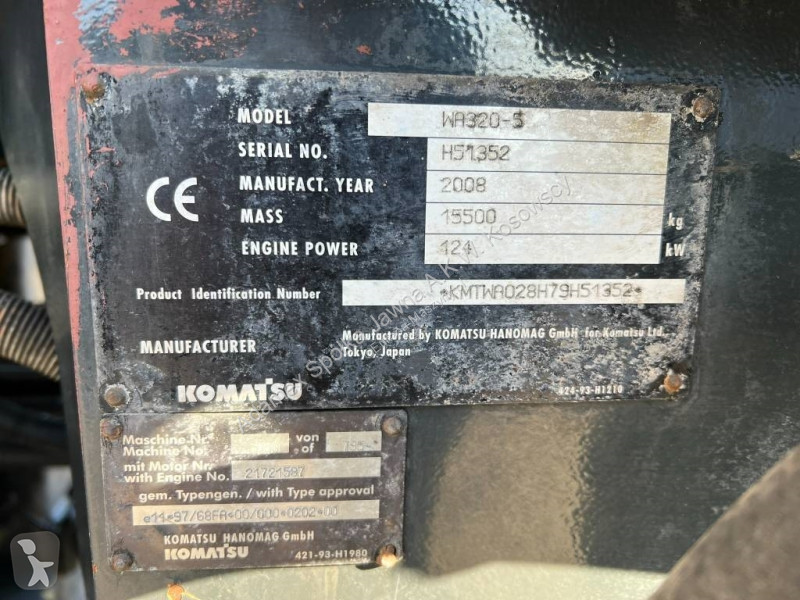 Læssemaskine Komatsu 320-5