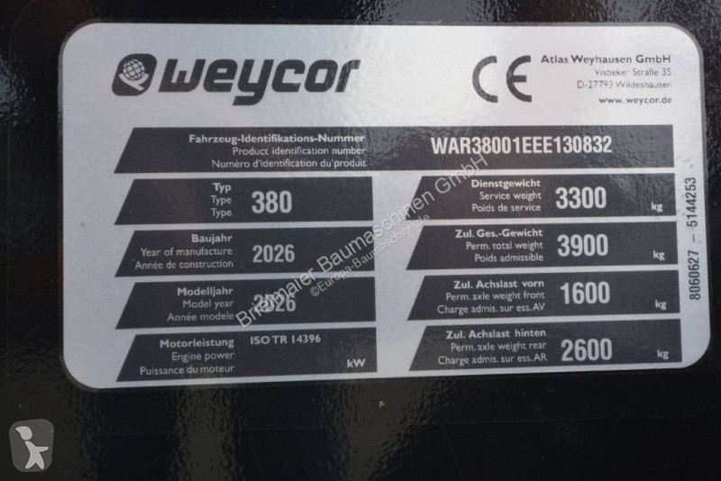 Nakladač Weycor (Atlas) AR 380