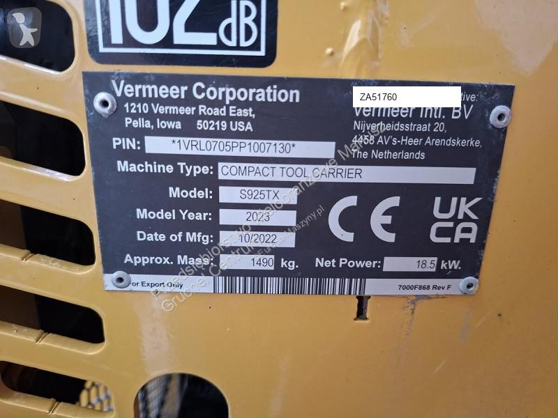 Incarcator Vermeer S925TX - LOW MTH - 1 OWNER