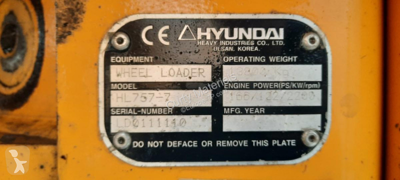 Chargeuse Hyundai  HL757-7
