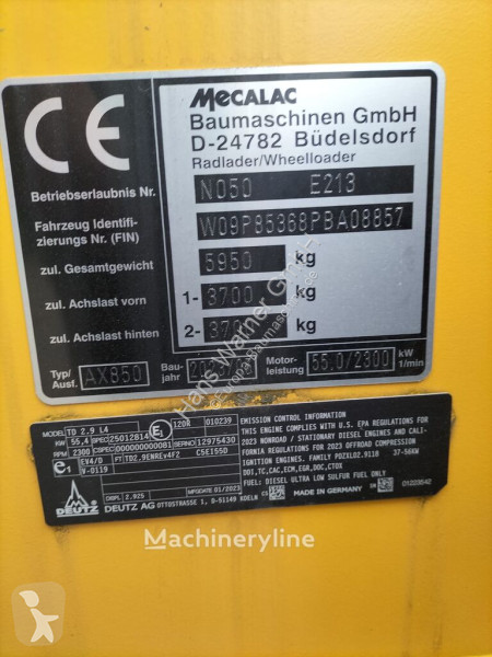 Incarcator Mecalac AX 850