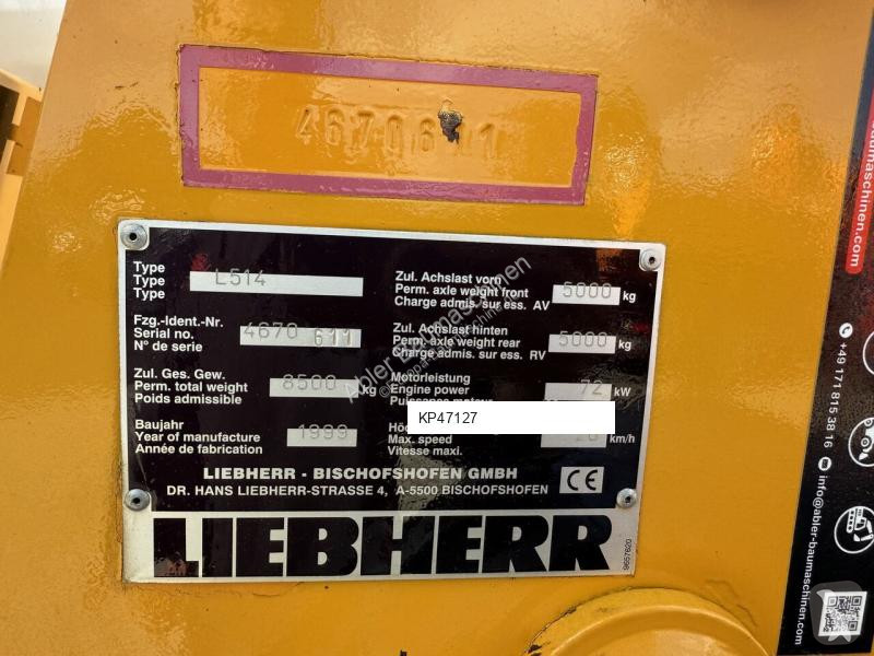 Pala cargadora Liebherr L514 STereo Radlader...