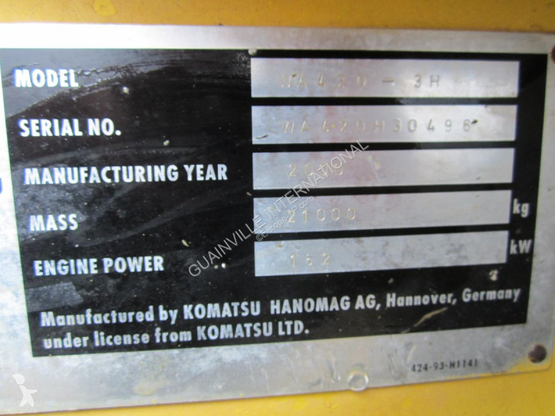 Pala Komatsu WA420-3