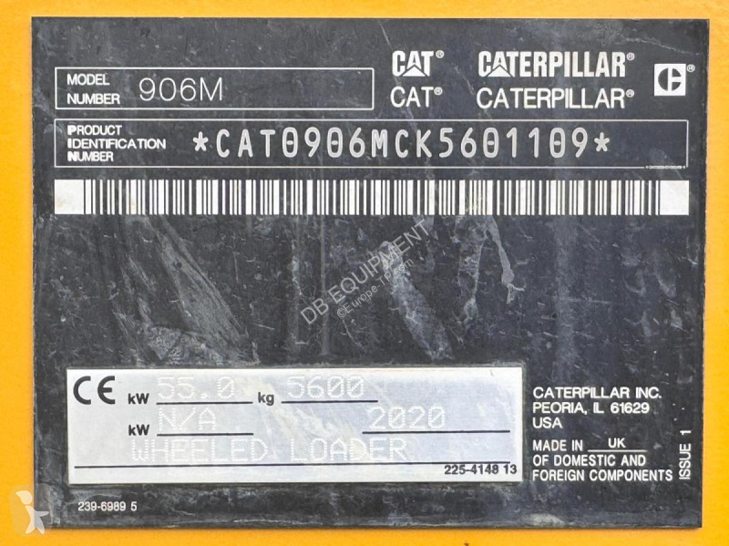 مُحمّلة Caterpillar M Chargeuse sur pneus 6T