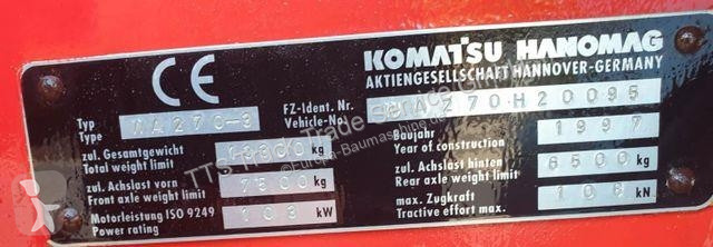 Nakladač Komatsu WA 270 Top wie Liebherr 524/538