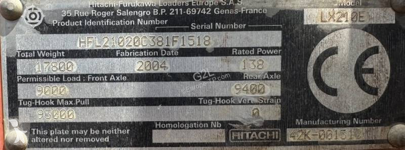 Rakodógép Hitachi