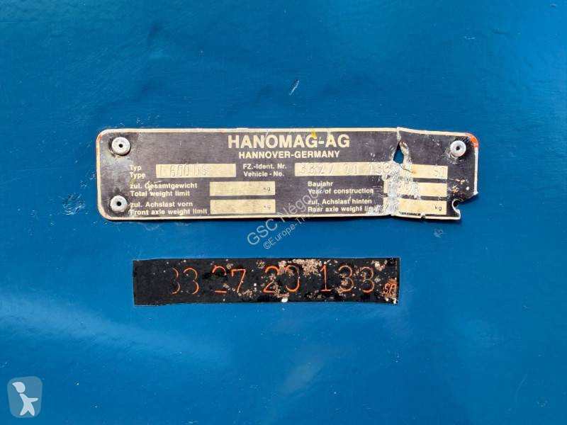 Chargeuse Hanomag L 600 D