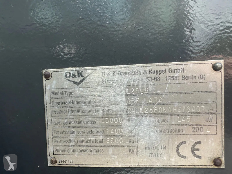 Pala cargadora O&K 25.6