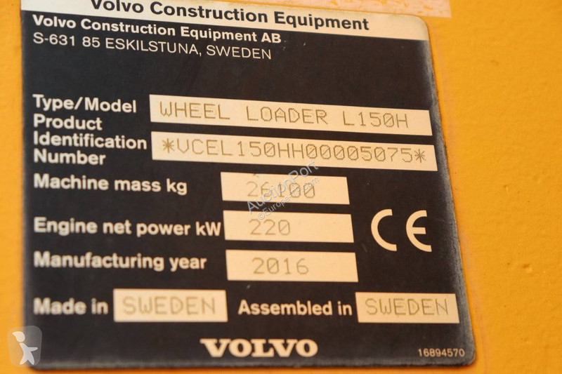 Læssemaskine Volvo L150H