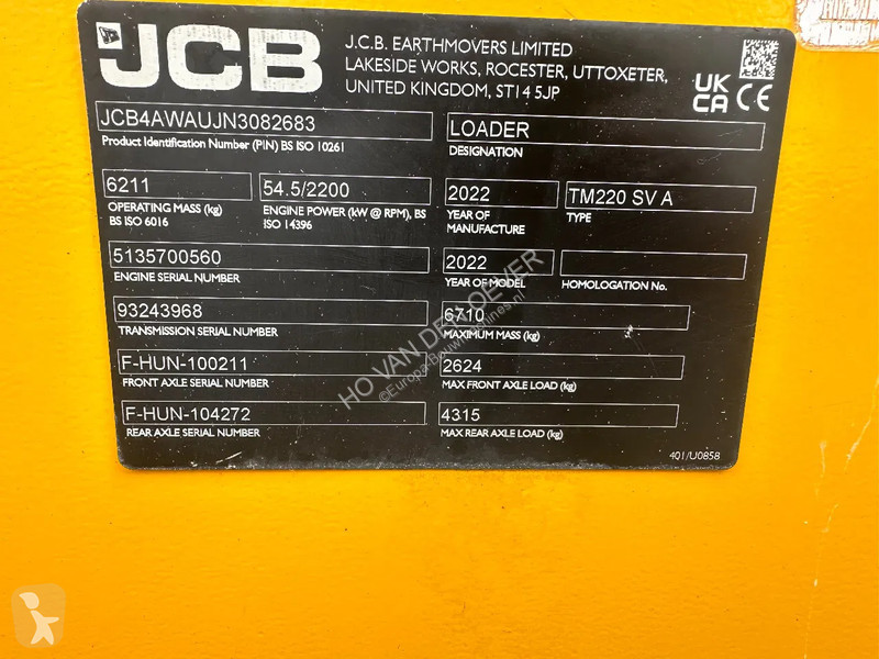 Shovel JCB SV A