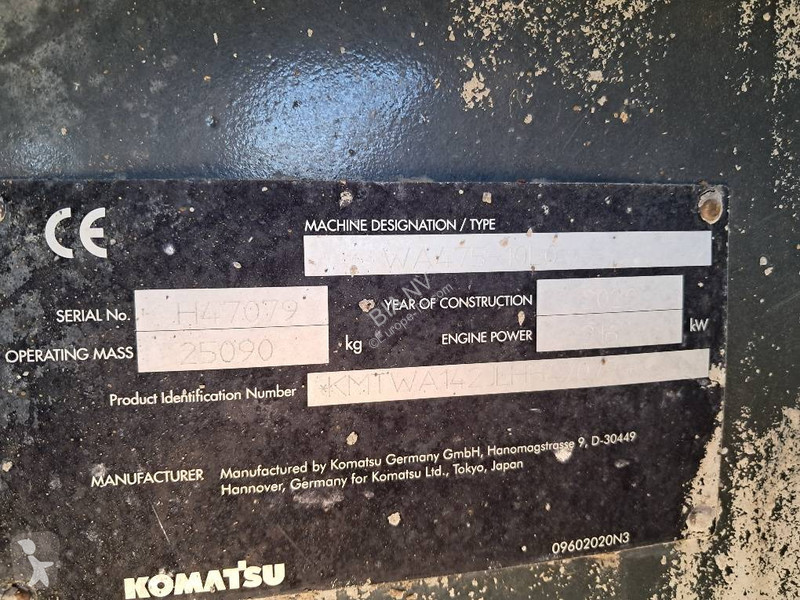 Shovel Komatsu WA475-10E0
