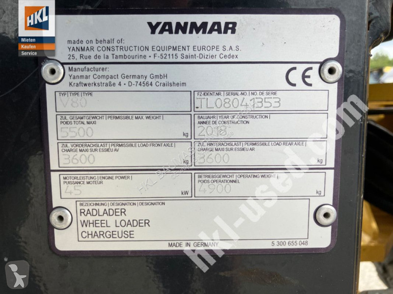 Læssemaskine Yanmar V 80