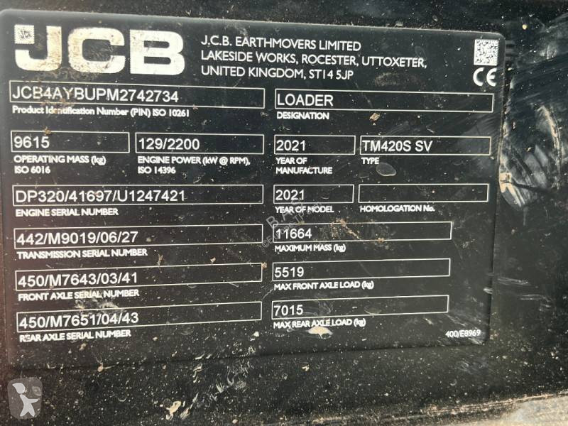 Læssemaskine JCB TM420S