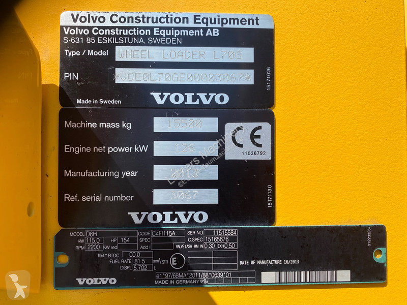 Læssemaskine Volvo L70
