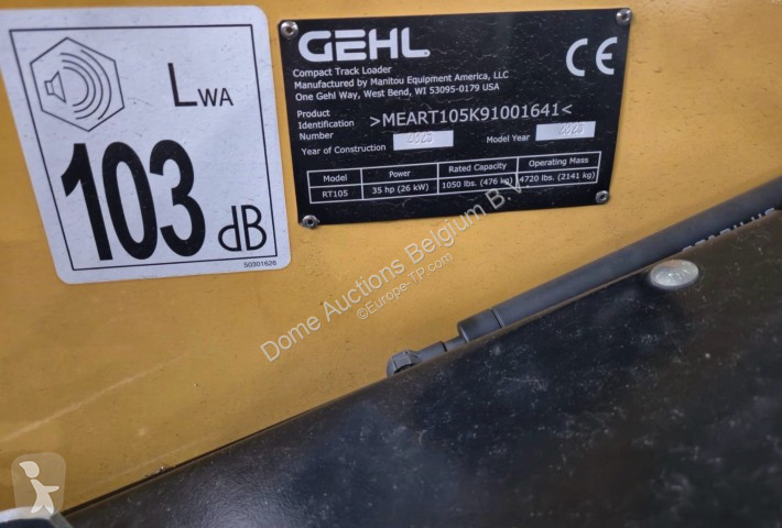 Nakladač Gehl RT105EU