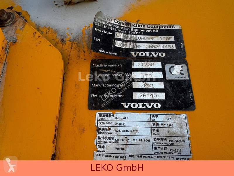 مُحمّلة Volvo 120F 3 Kreise, Schnellwechsler