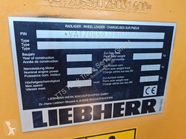 Pala cargadora Liebherr kein 514 528 538 542...