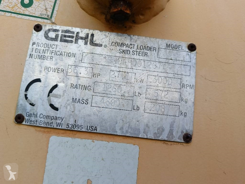 Pala Gehl 3935 3840 schranklader loader skid...