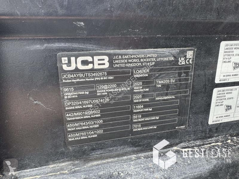 Pala cargadora JCB  TM420S