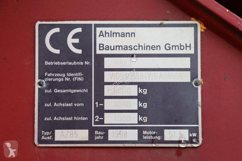 مُحمّلة Ahlmann AZ 85