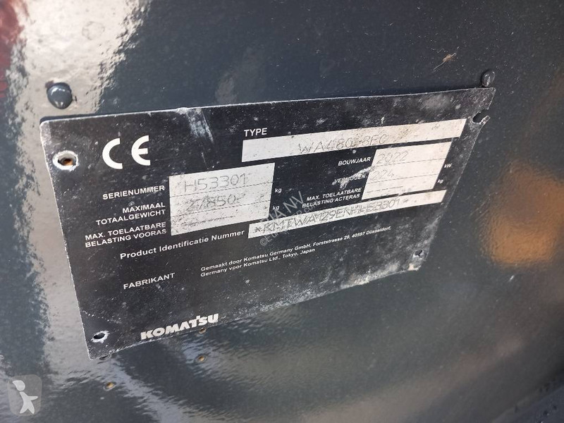 Shovel Komatsu WA480-8E0