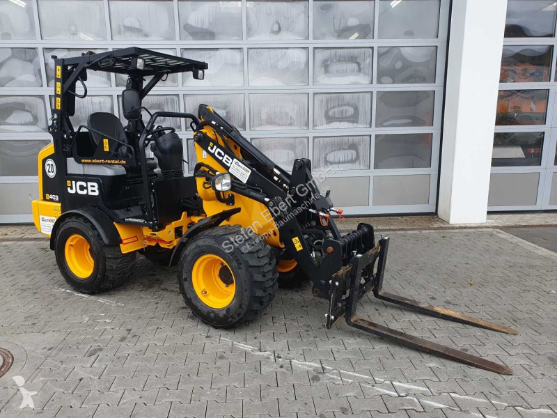 Læssemaskine JCB Klappdach / Schaufel + Gabel /...