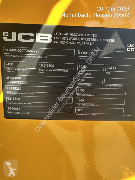 Nakladač JCB N-