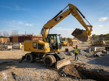 Escavadora de rodas Caterpillar nova
