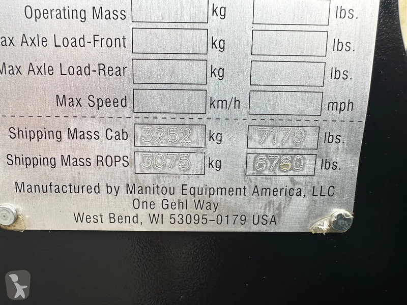Shovel Gehl AL550
