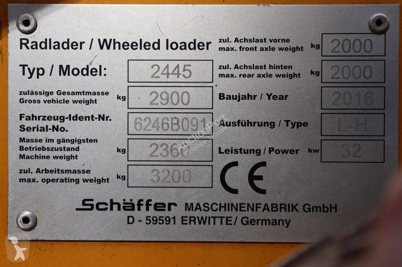 Pala cargadora Schäffer 2445