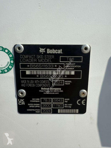 Pá carregadora Bobcat T86