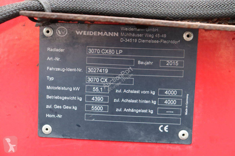 مُحمّلة Weidemann 3070CX