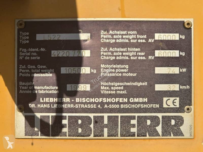 Pá carregadora Liebherr