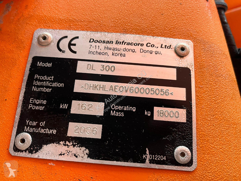 Shovel Doosan 4x4 AC / CENTRAL LUBRICATION