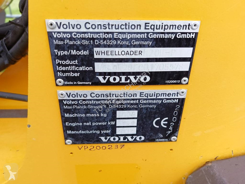 Shovel Volvo L 20 F-P shovel wiellader loader...