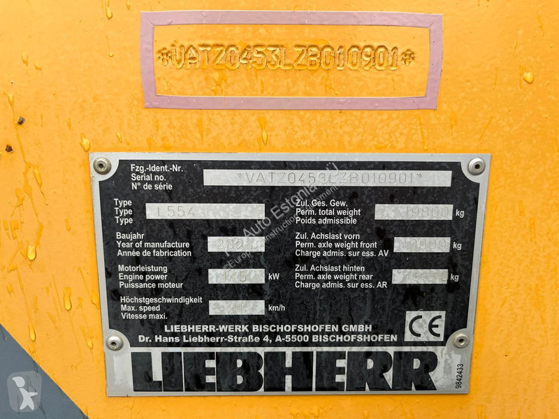 Læssemaskine Liebherr L 554 4x4 AC / CENTRL...