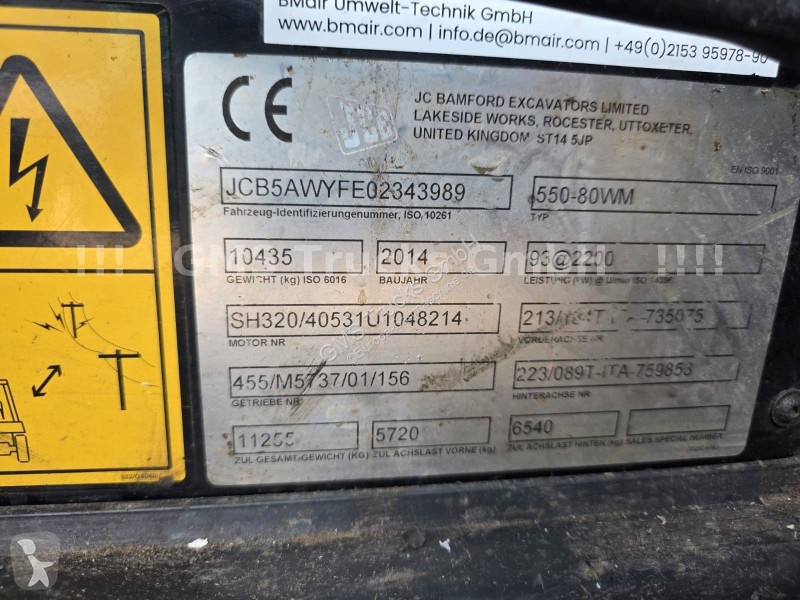 Teleskopisk truck JCB 550-80 WM / 4X4 / 5ton /...