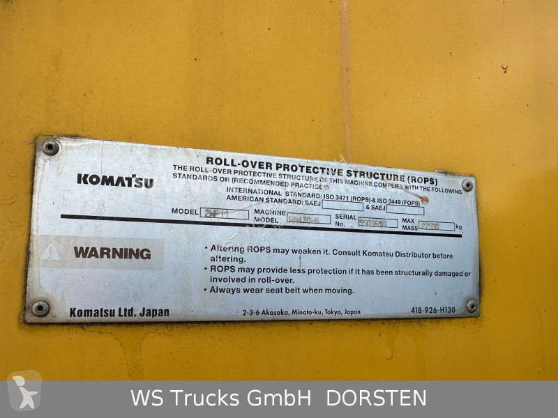Lastare Komatsu 4706 9t Schaufel Waage LED