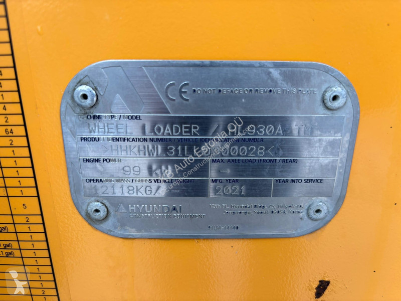 مُحمّلة Hyundai HL 930 A TM AC / CENTRAL...