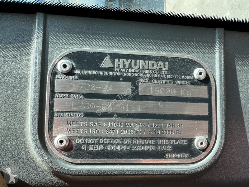 Læssemaskine Hyundai HL730-9A 4X4 Radlader...