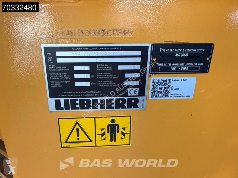 Pala cargadora Liebherr L542