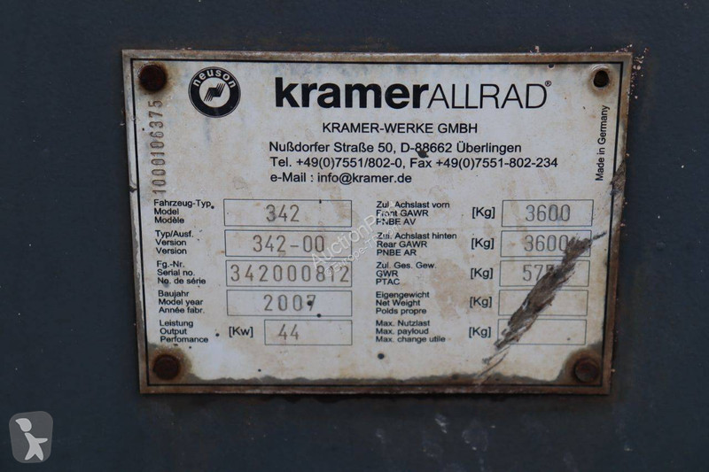 Pala cargadora Kramer 342